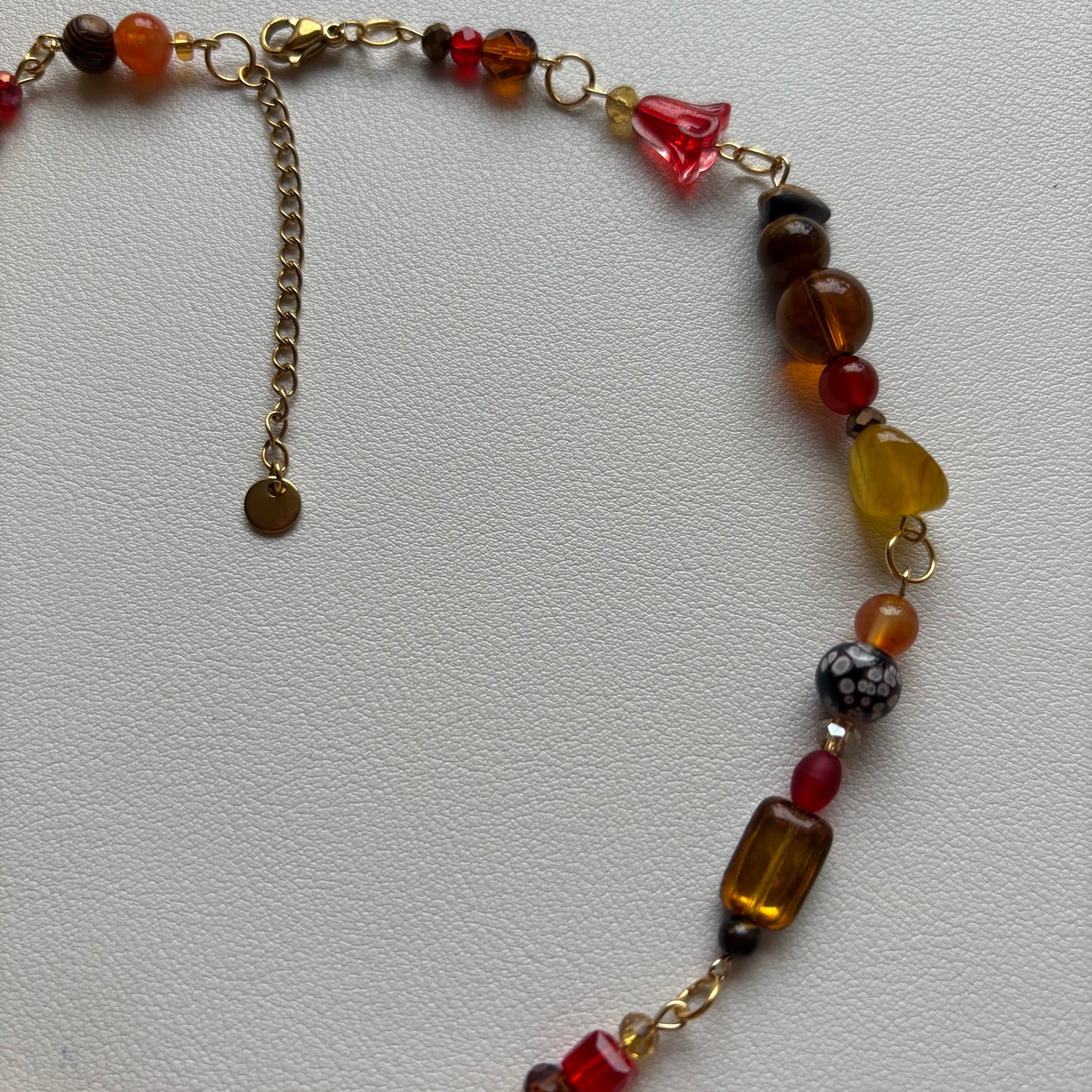 sunset sunflower necklace