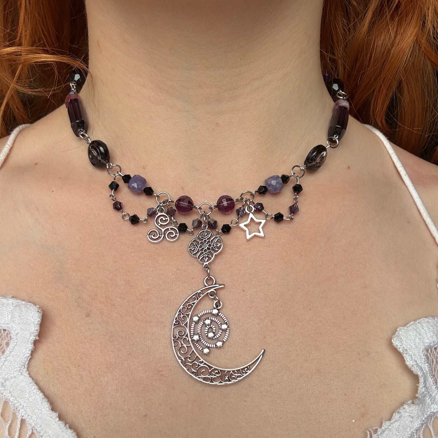 silver rhiannon necklace