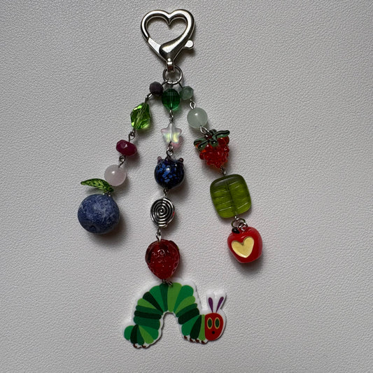 very hungry caterpillar keychain