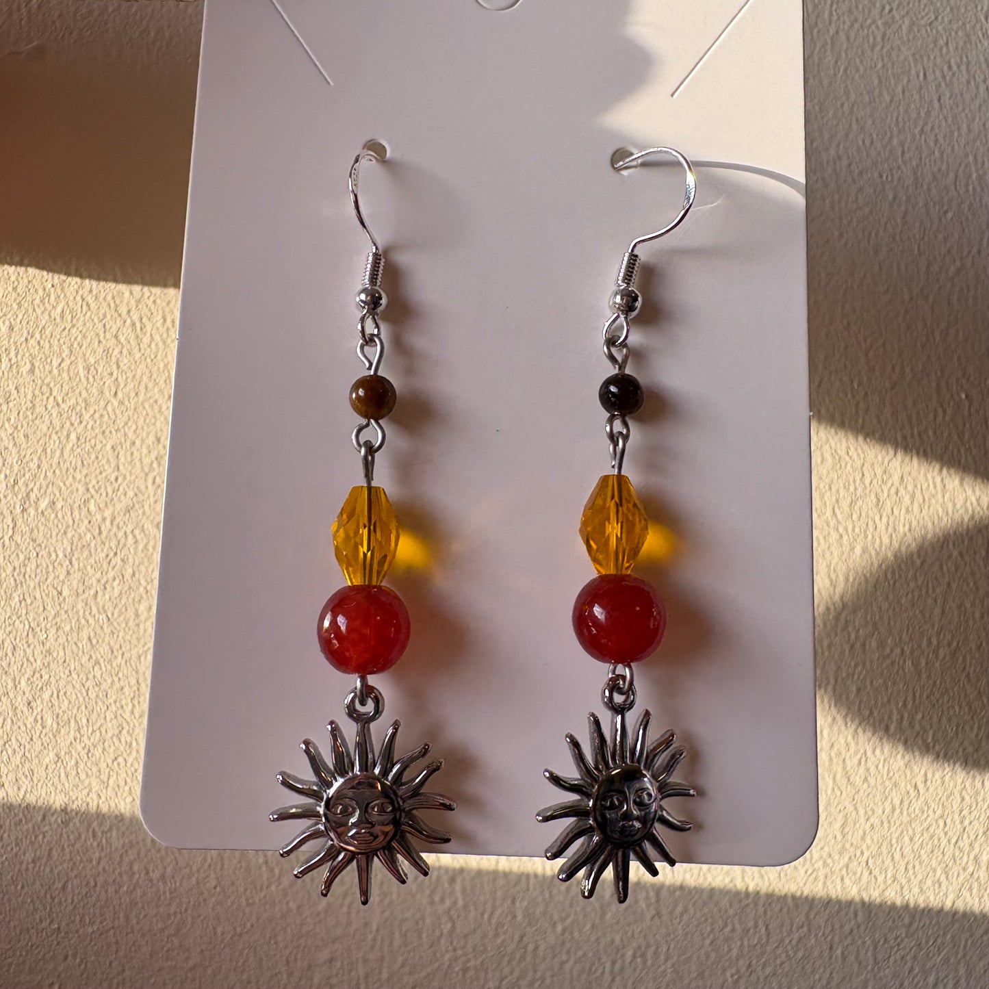 silver sunrise in the 70s earrings