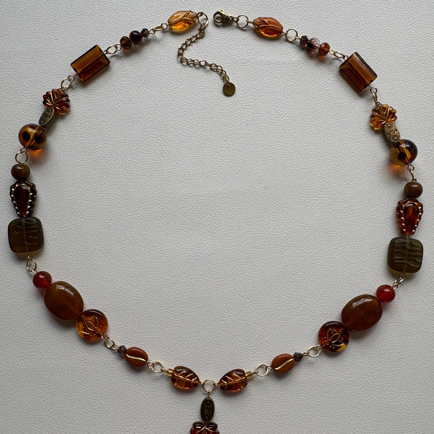 all the leaves are brown necklace