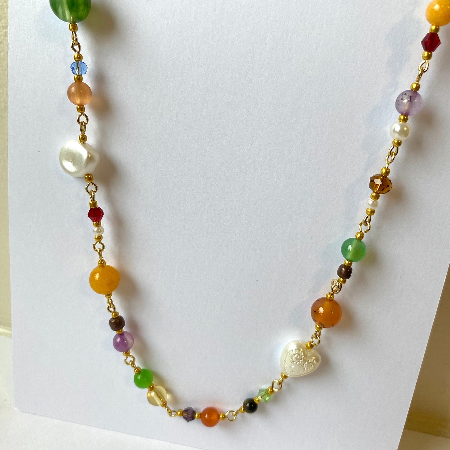 infinity pearl necklace