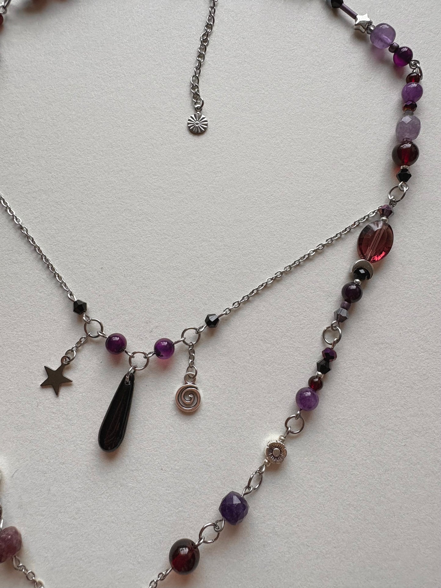 leather and lace necklace