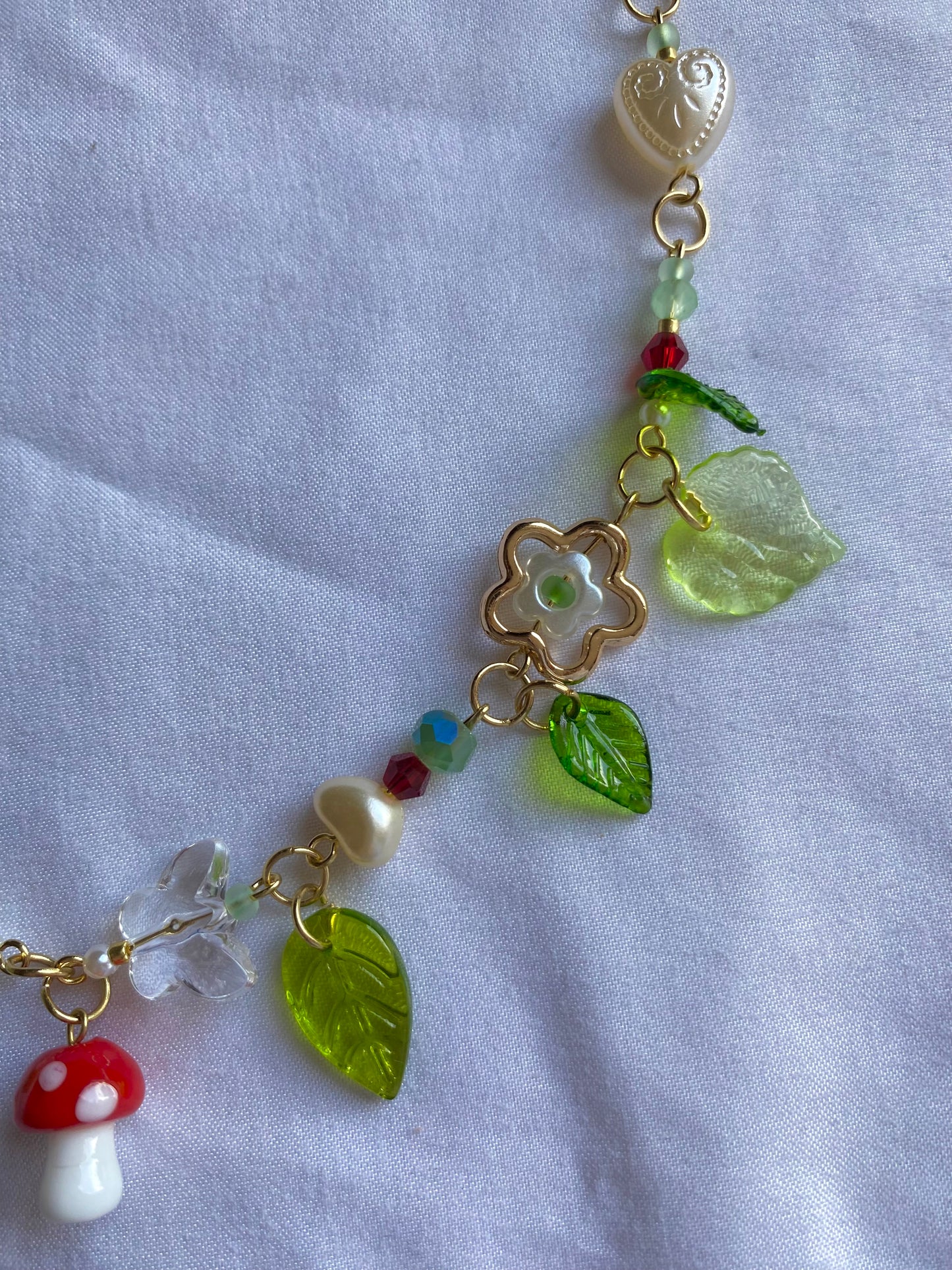 whimsy mushroom necklace