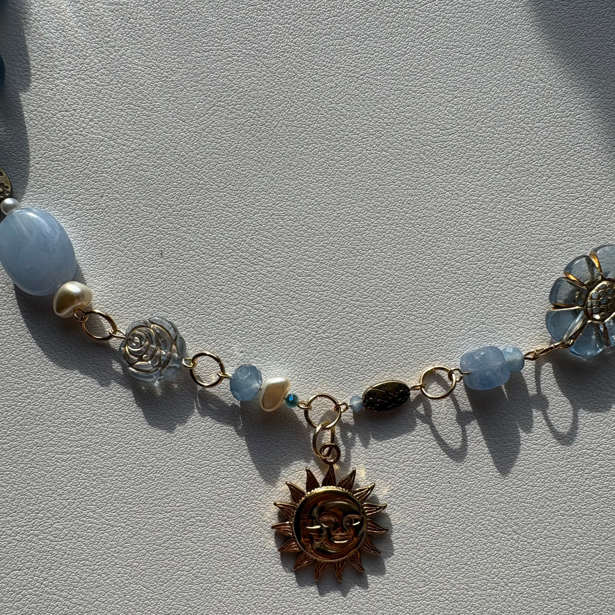 gold honeycomb necklace