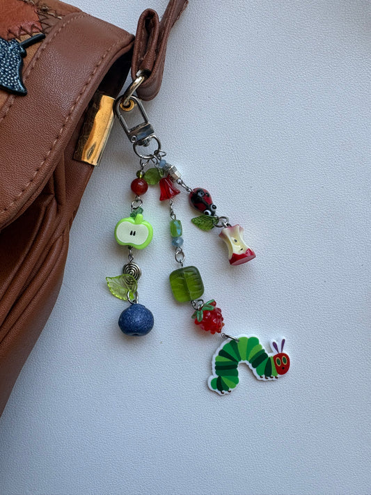 very hungry caterpillar keychain
