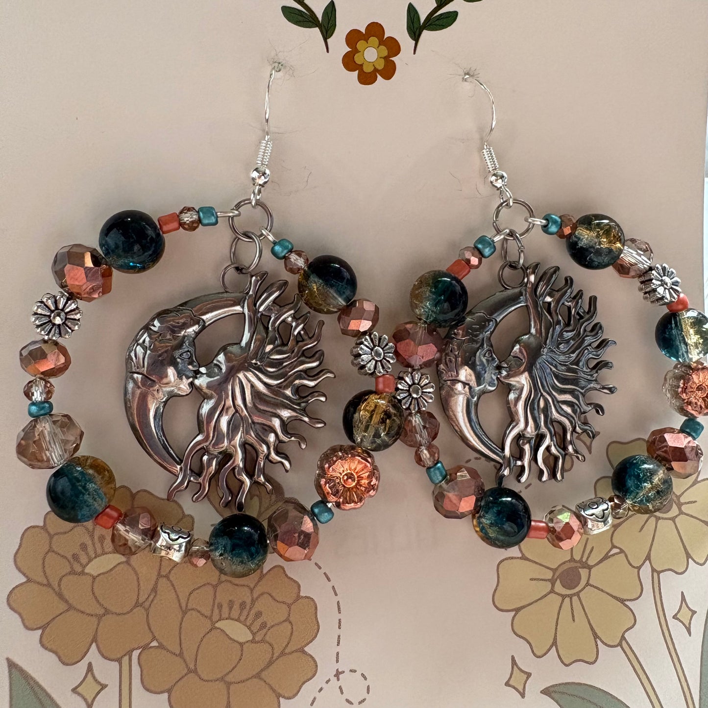 silver the river earrings
