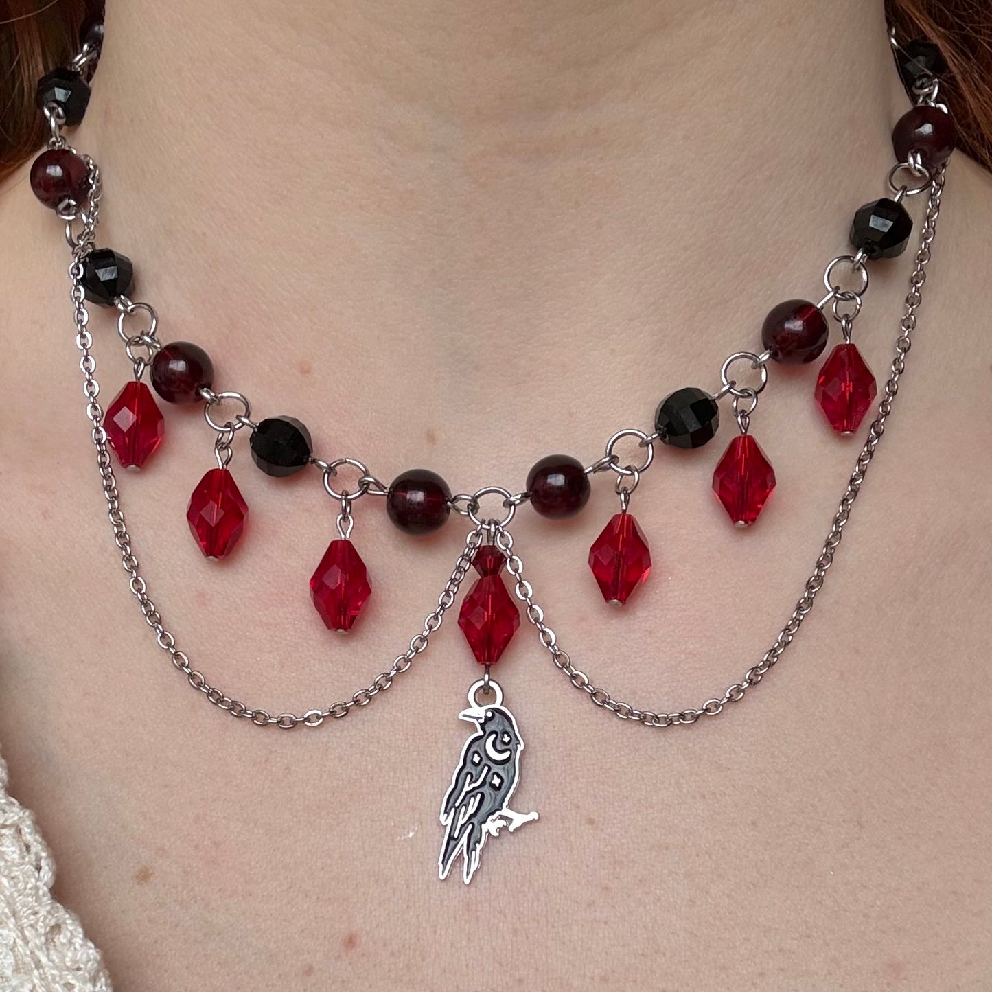 murder of crows necklace