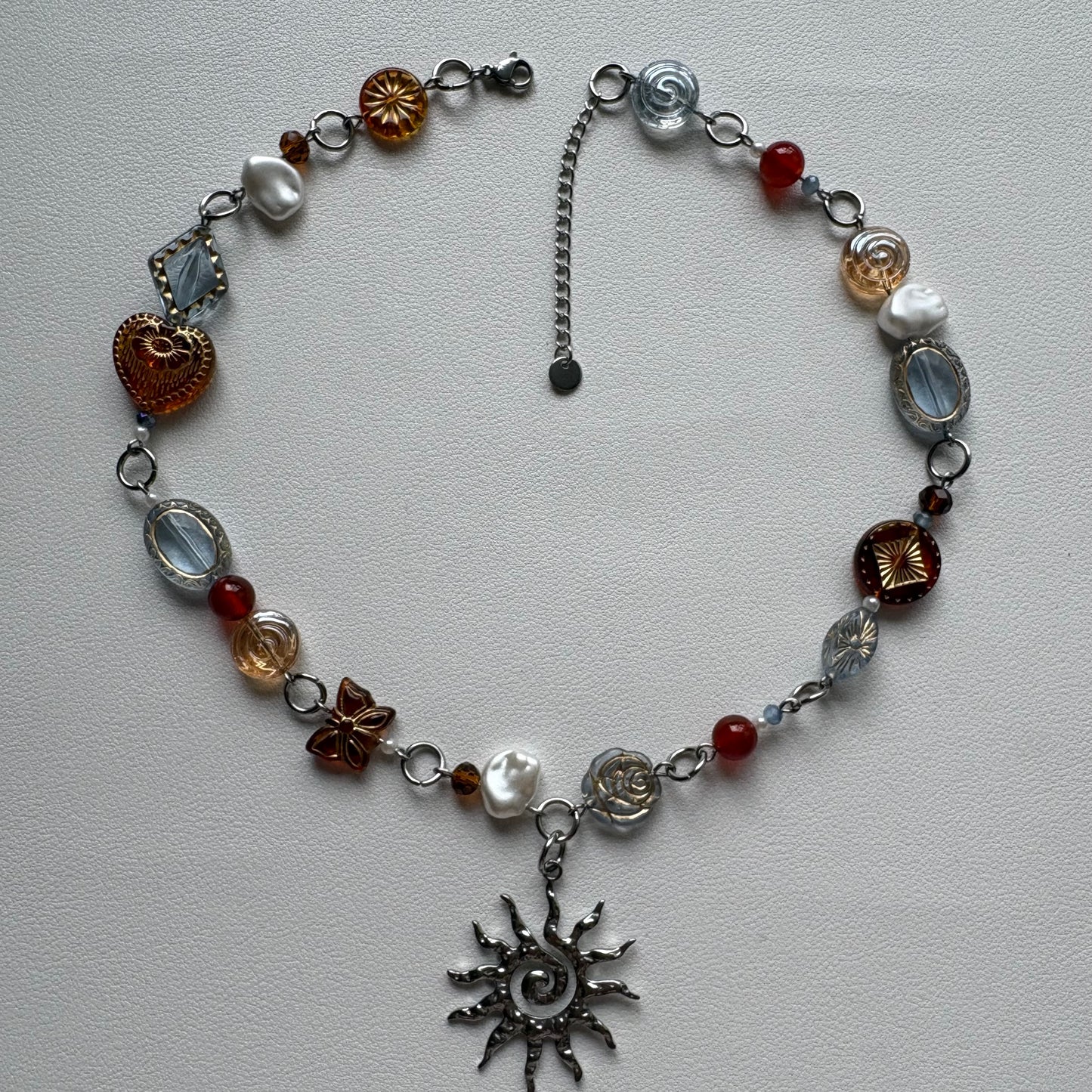silver aurora necklace