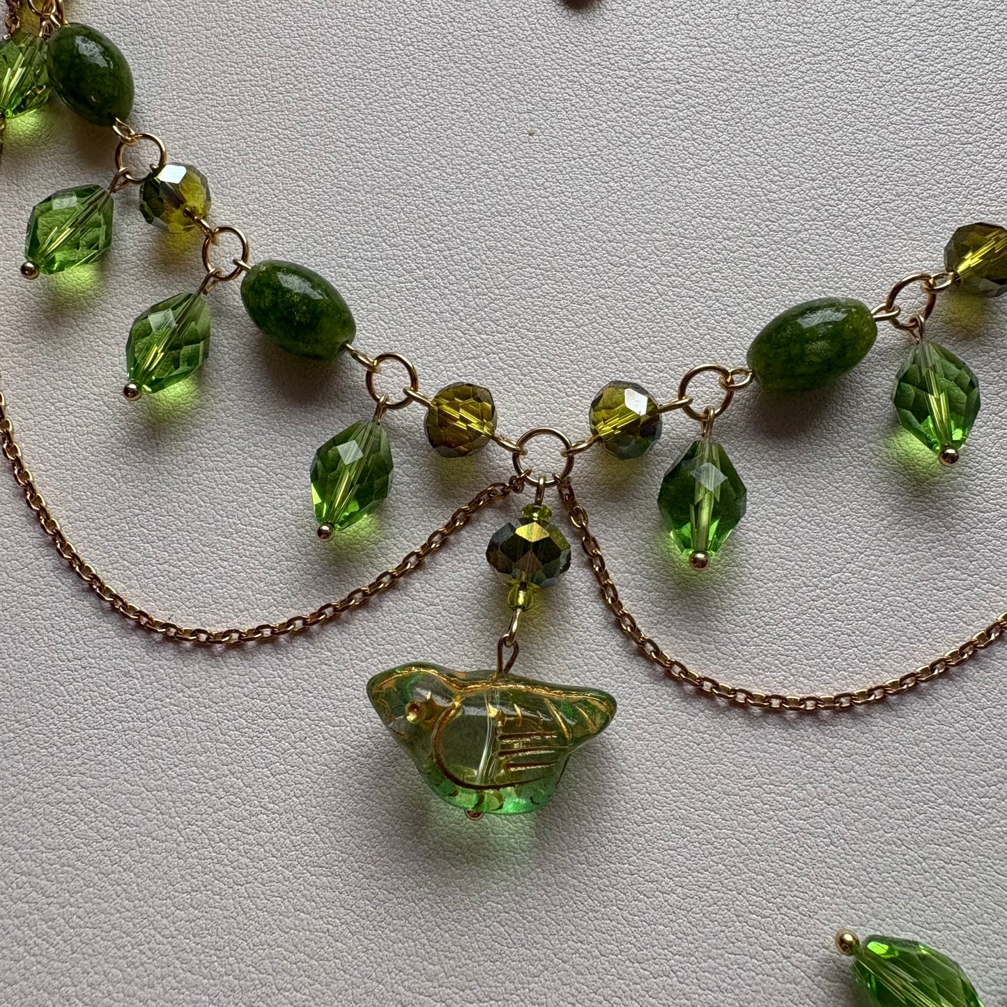 spring bird necklace