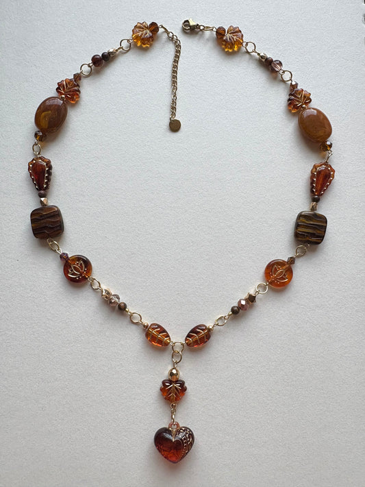all the leaves are brown necklace