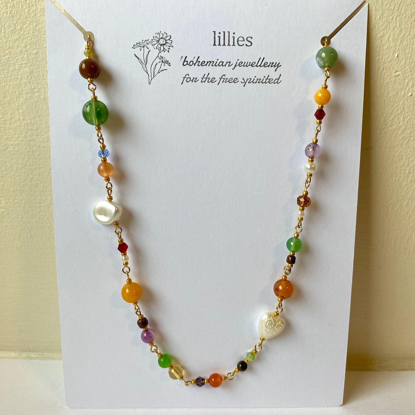 infinity pearl necklace