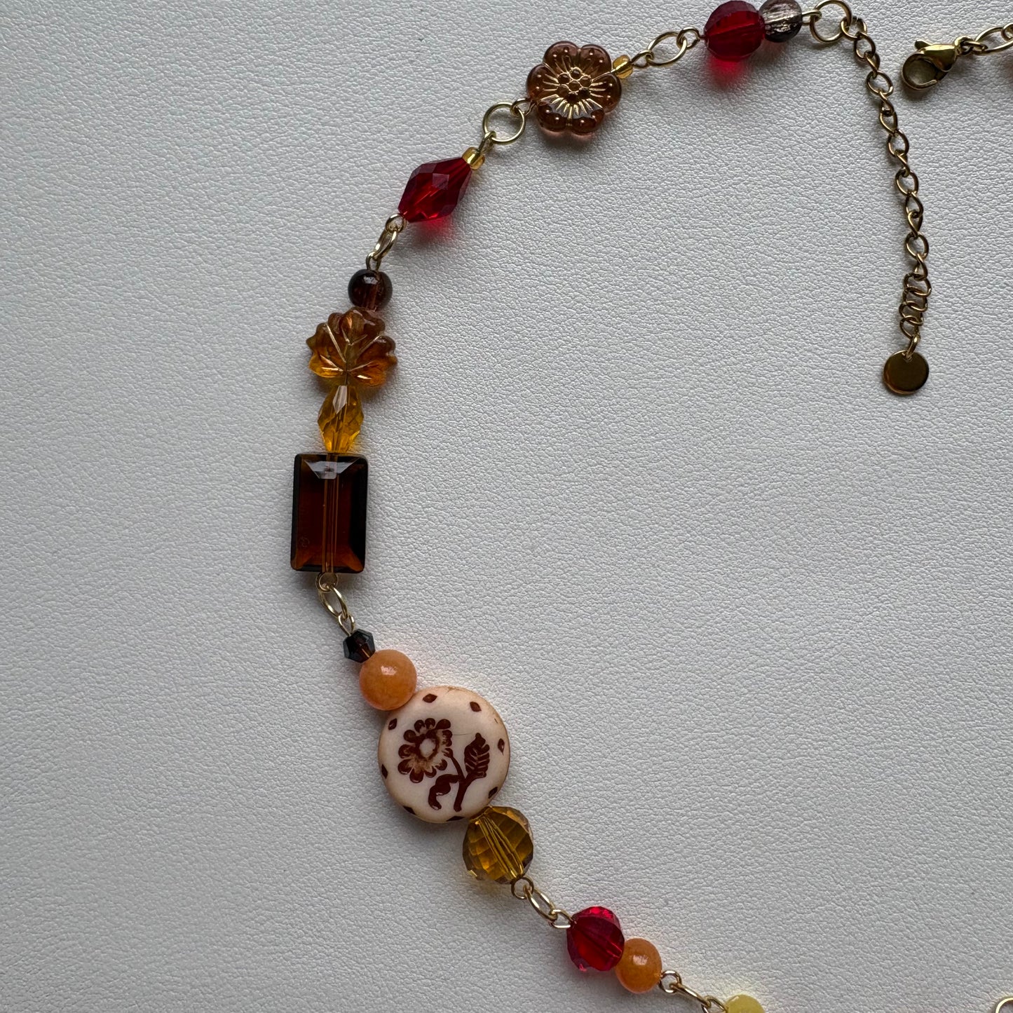 gold sunrise in the 70s bohemian necklace