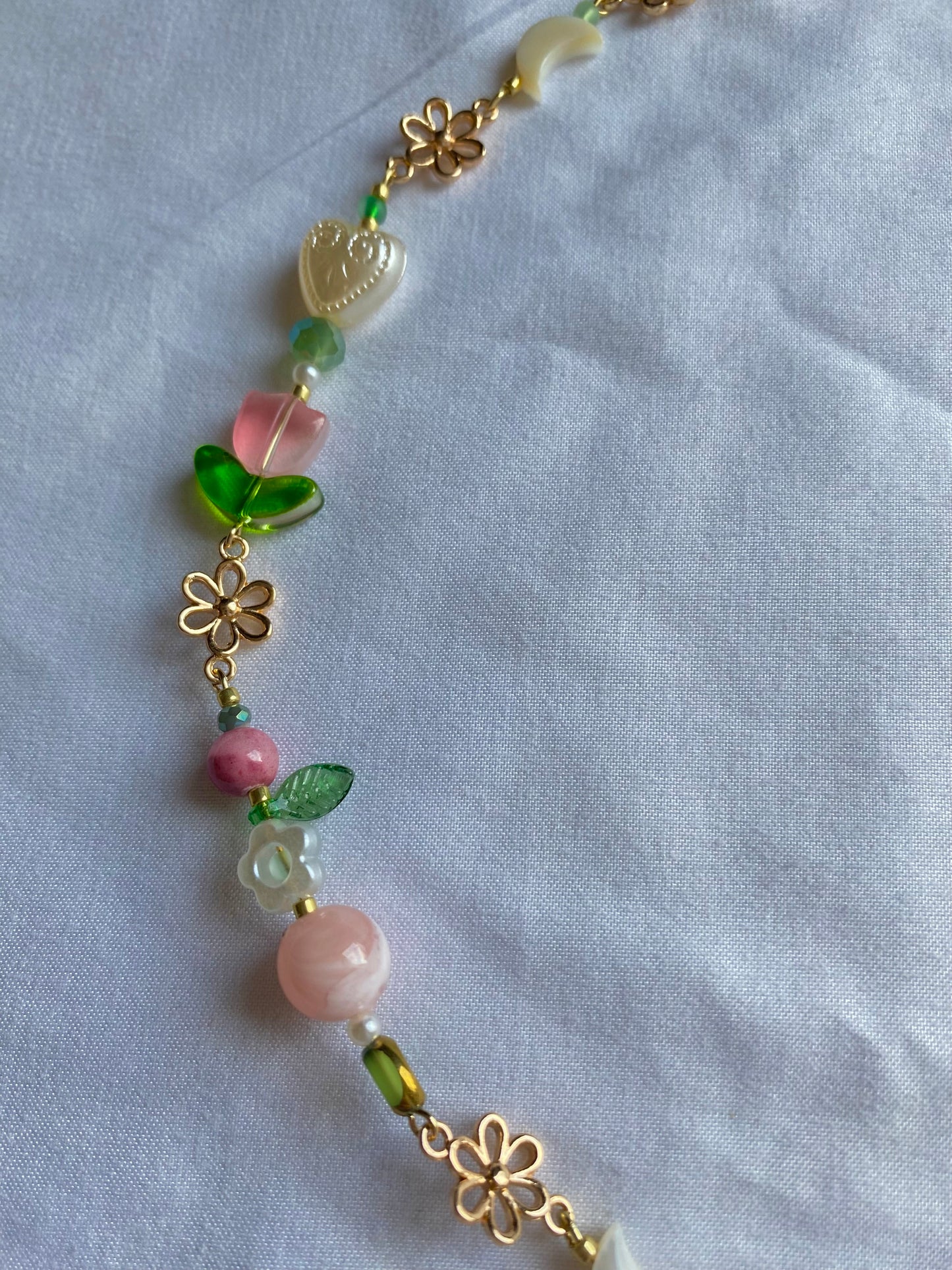 wildflower and barley necklace