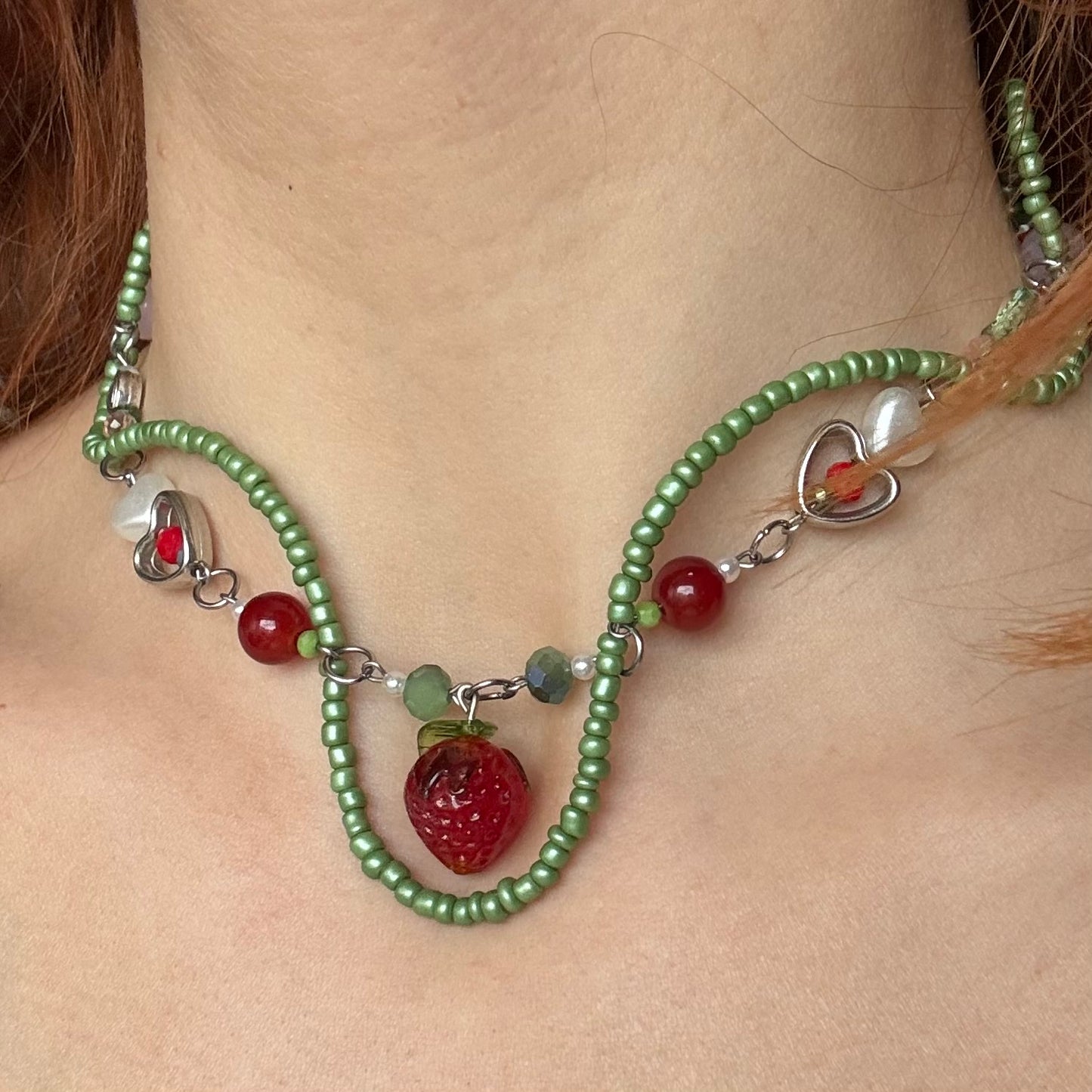 strawberry vine necklace