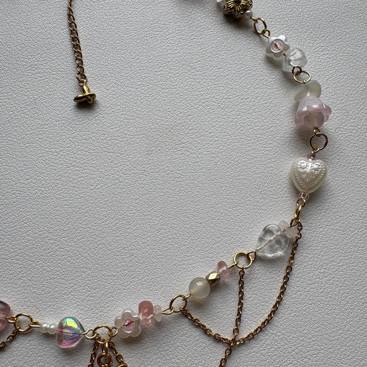 pink sunflower necklace