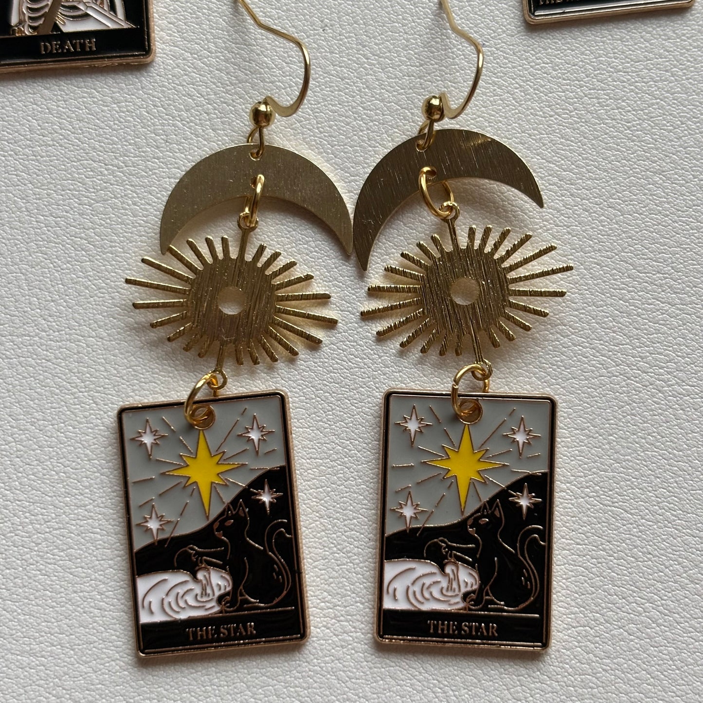 tarot card earrings