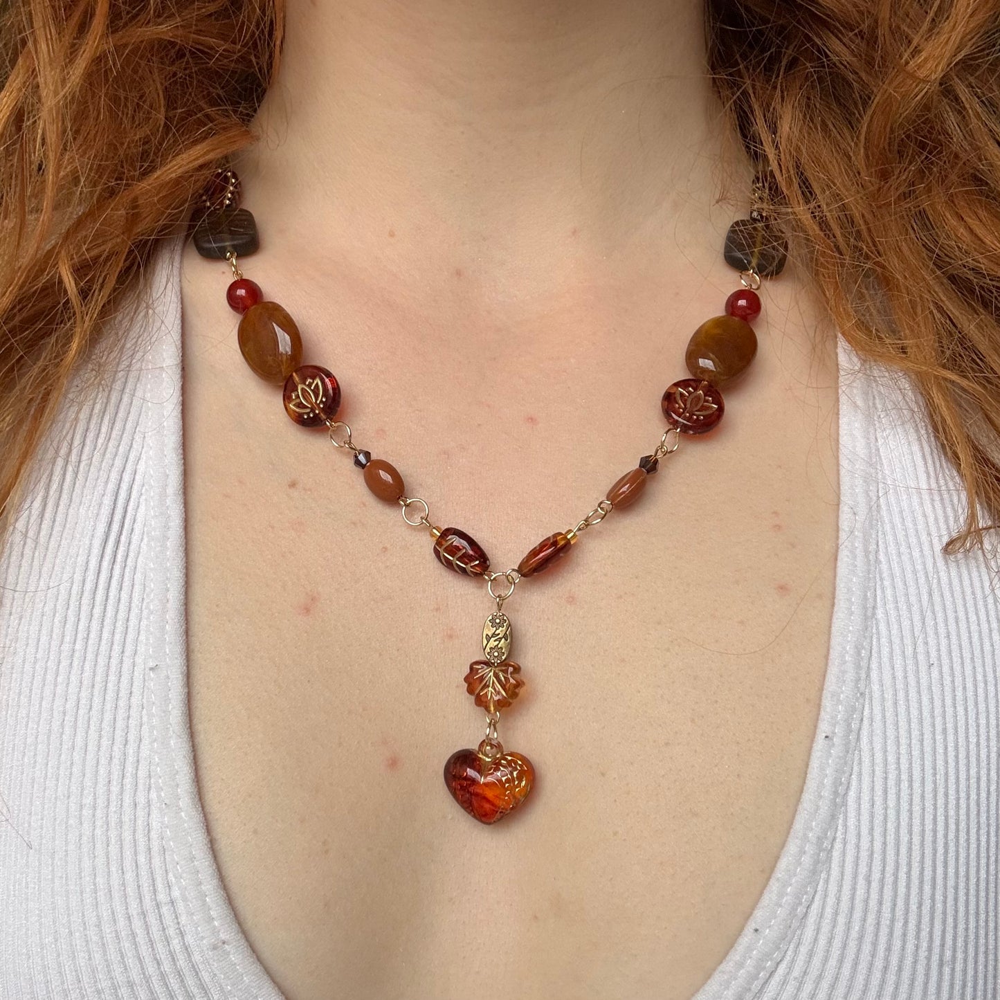 all the leaves are brown necklace