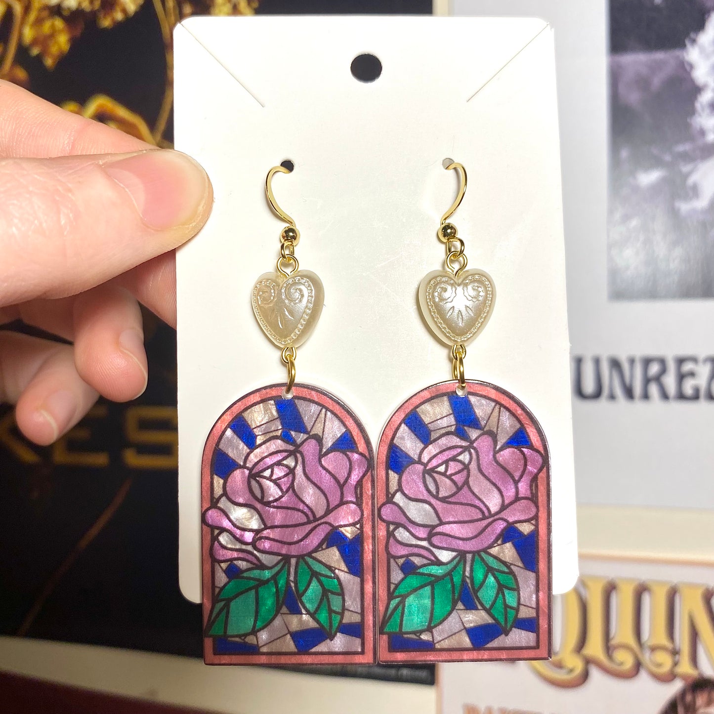 rose garden earrings