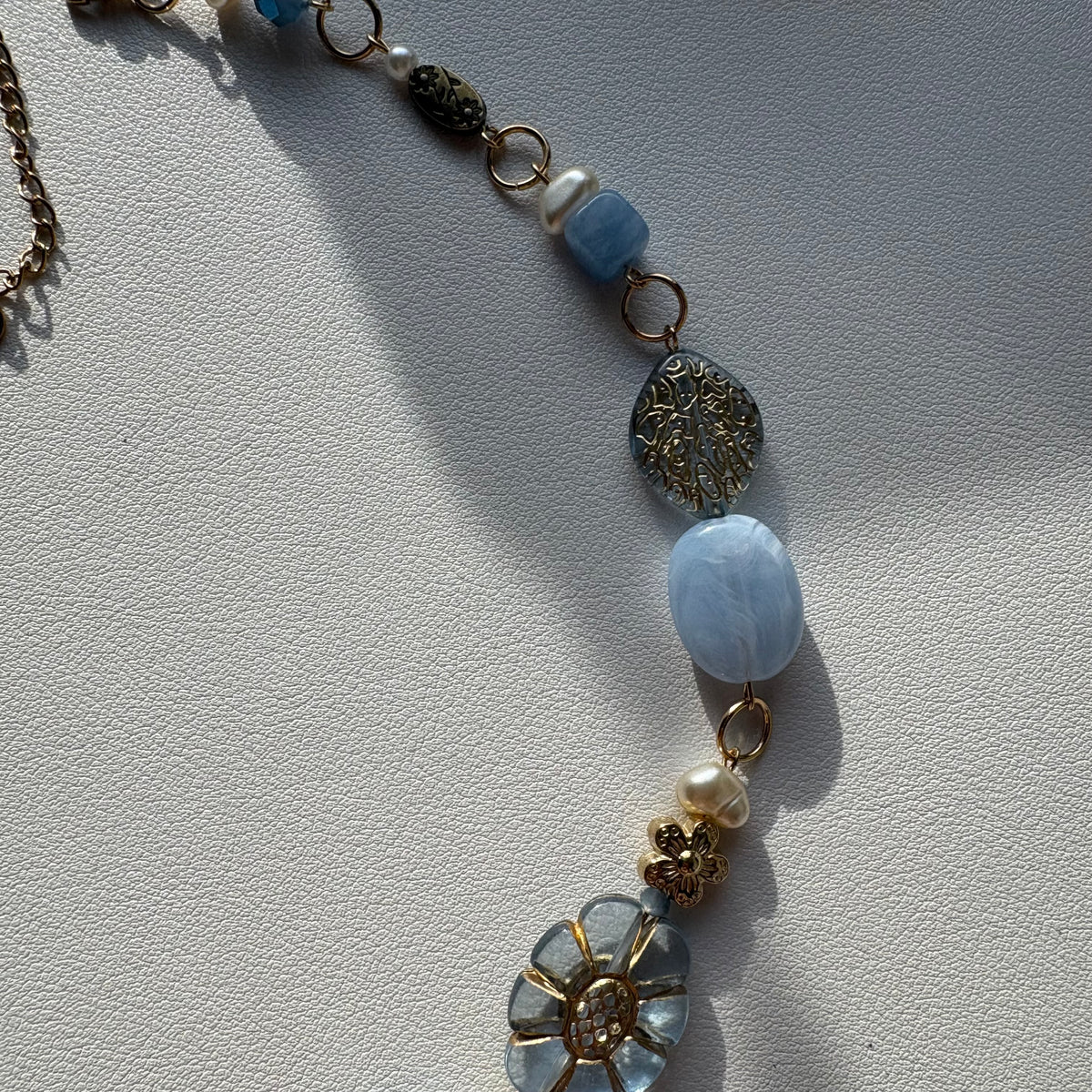 gold honeycomb necklace