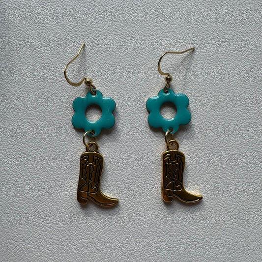 groovy cowboy earrings