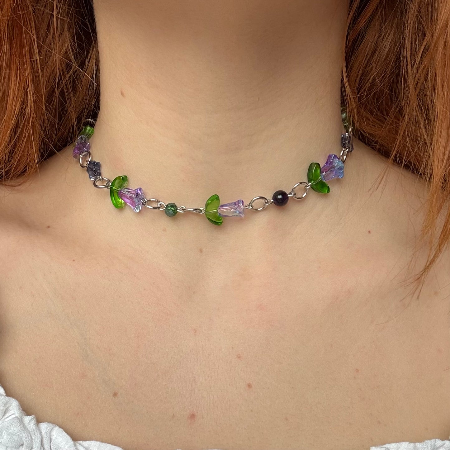 whimsy flower choker