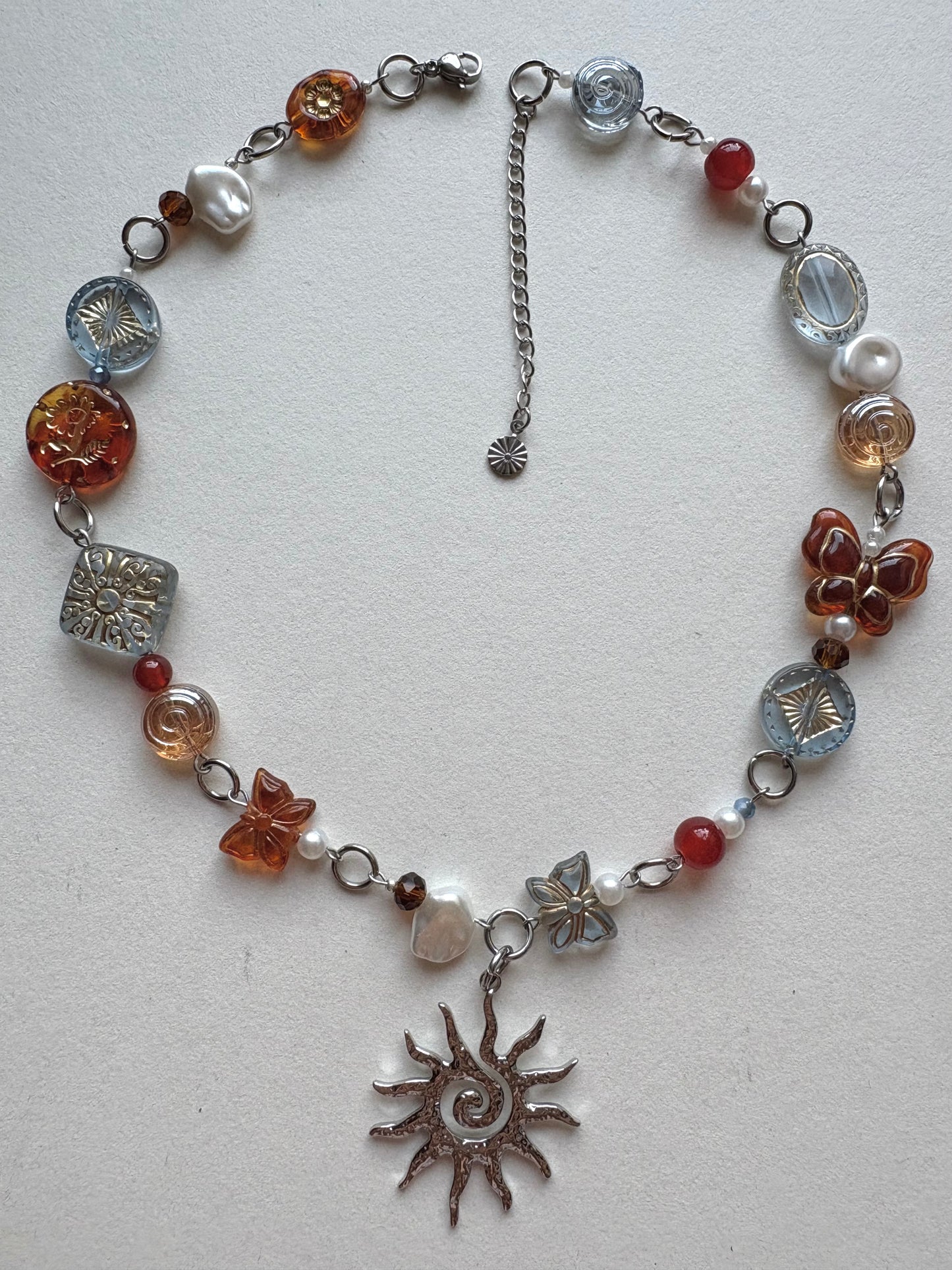 silver aurora necklace