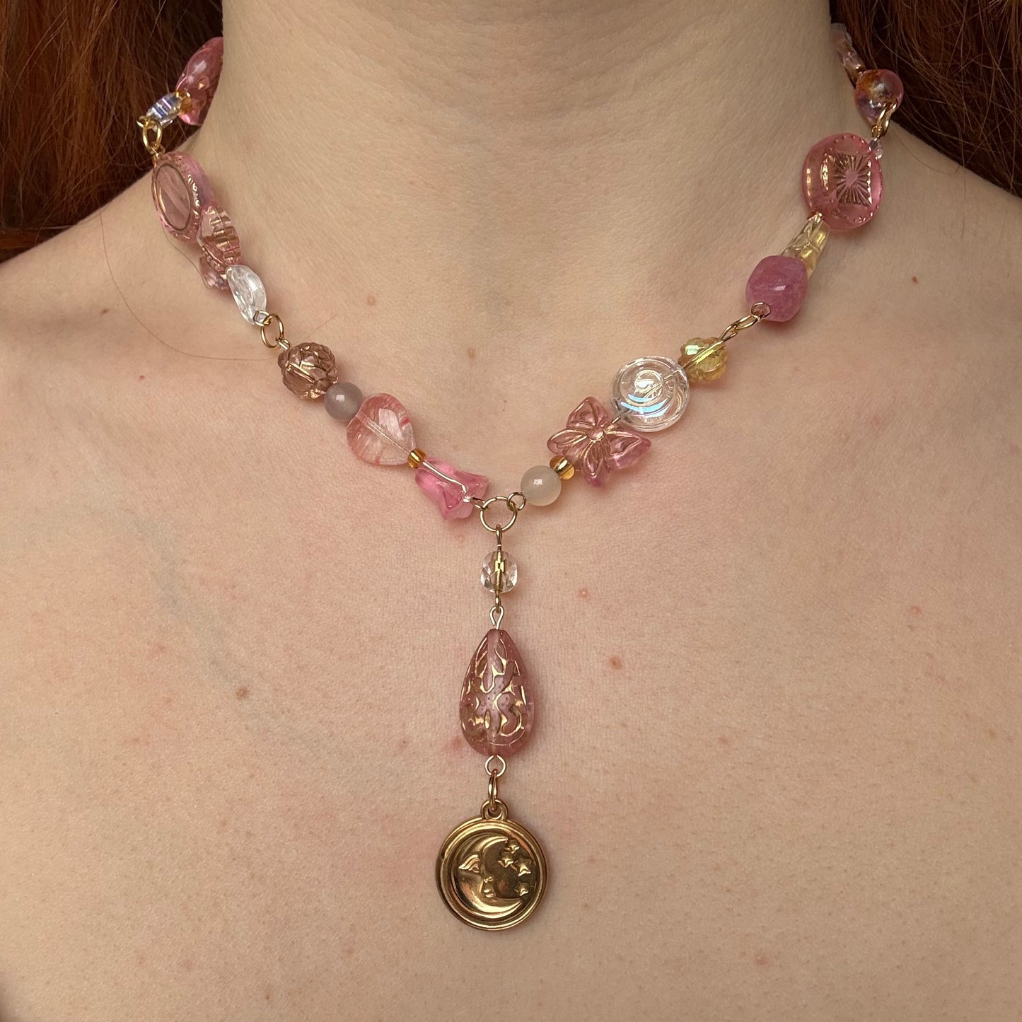 pink whimsy necklace