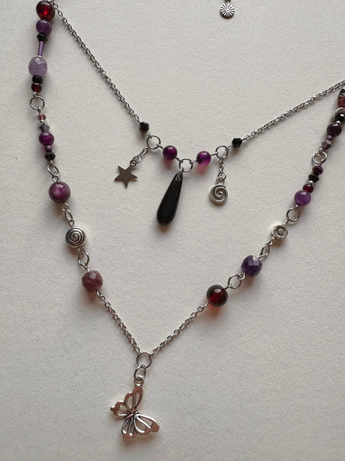 leather and lace necklace