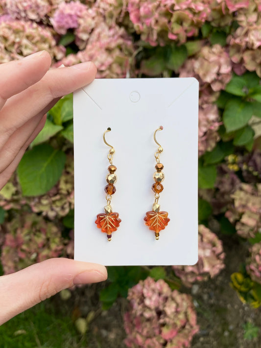 all the leaves are brown earrings