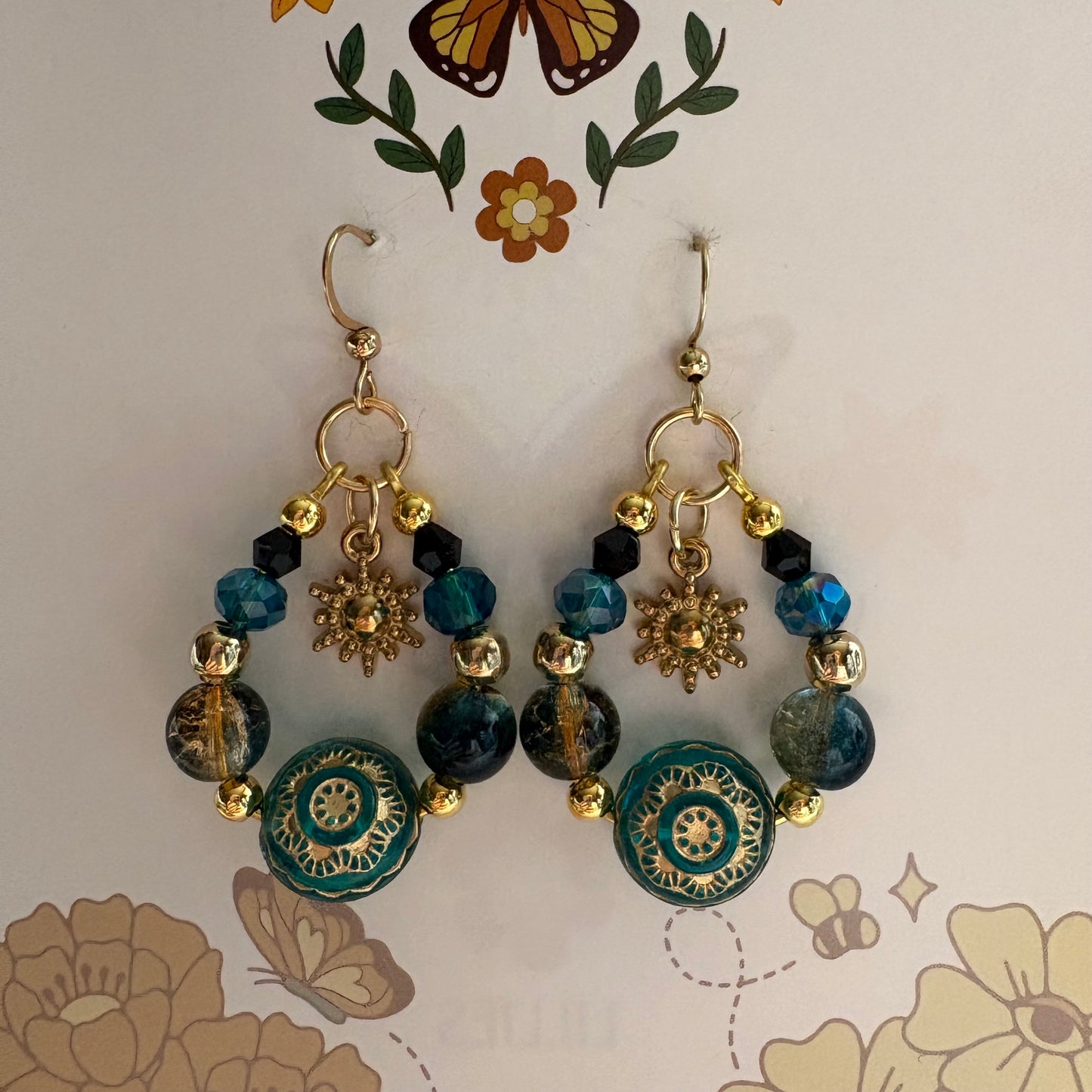 gold dust woman earrings