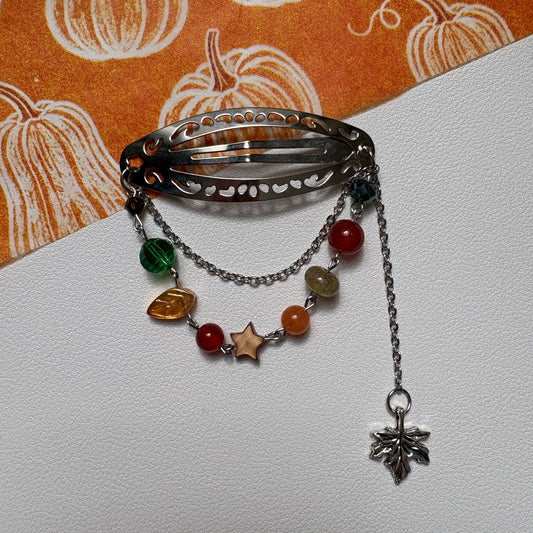 falling leaves hair clip