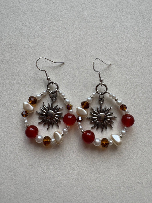 silver regret me earrings