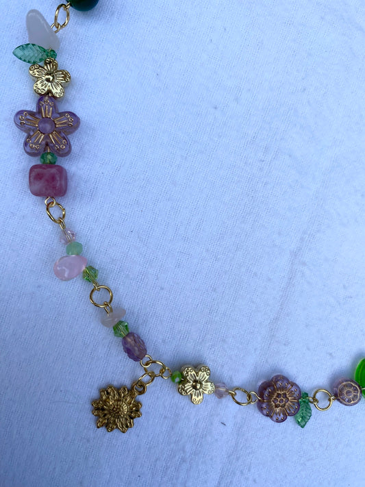 fairy garden boho necklace