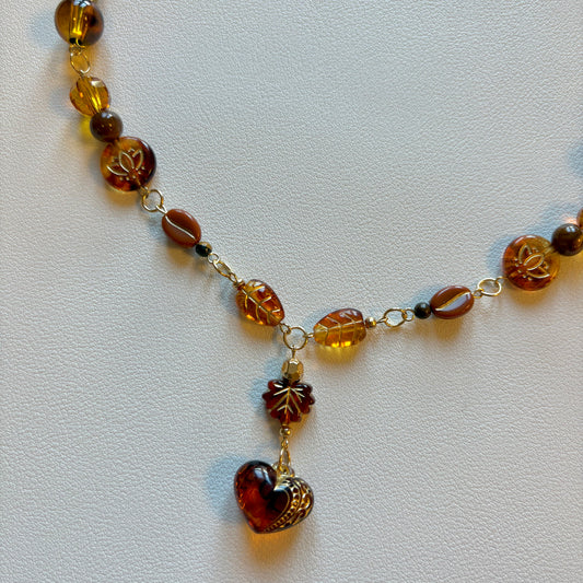 all the leaves are brown necklace