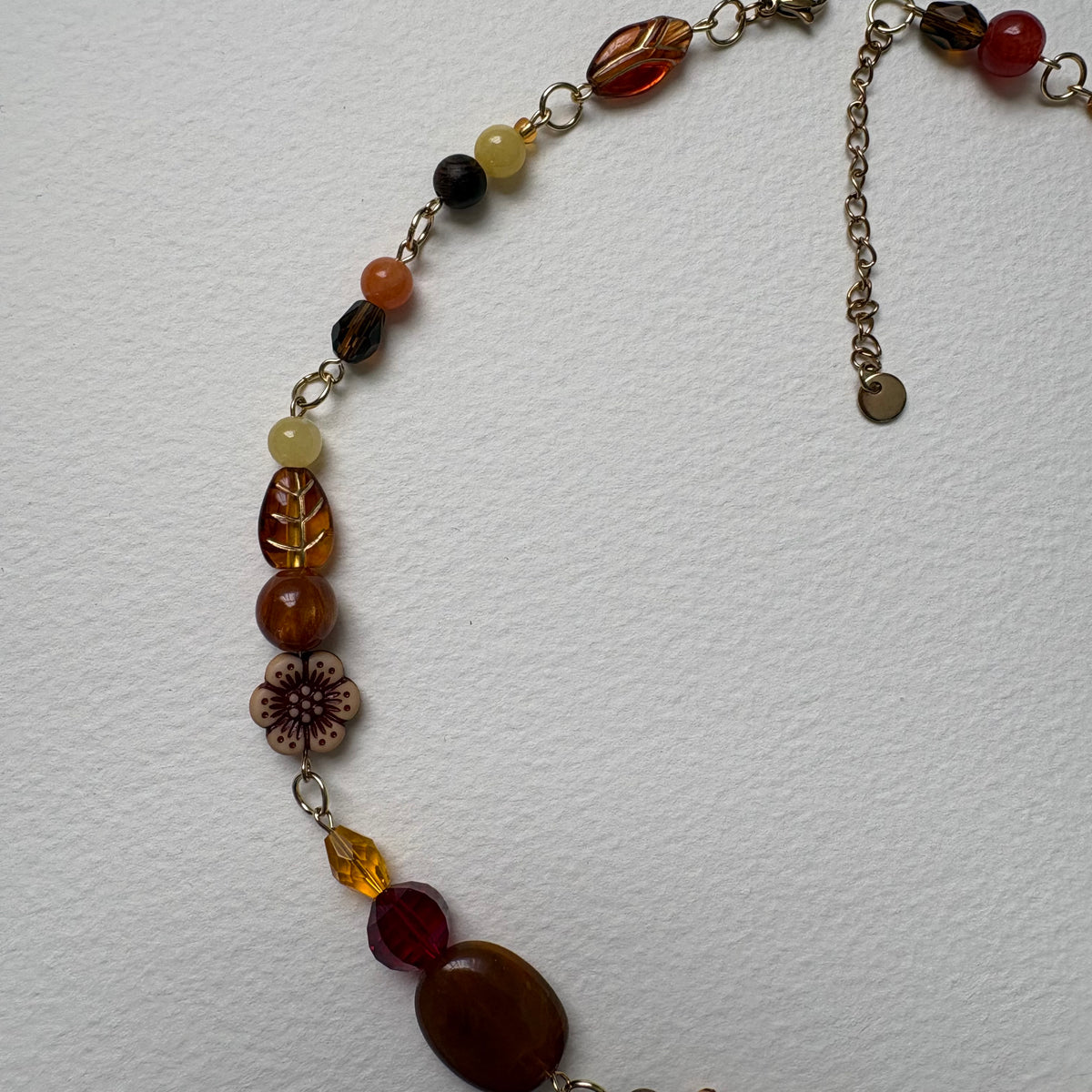 gold sunrise in the 70s bohemian necklace