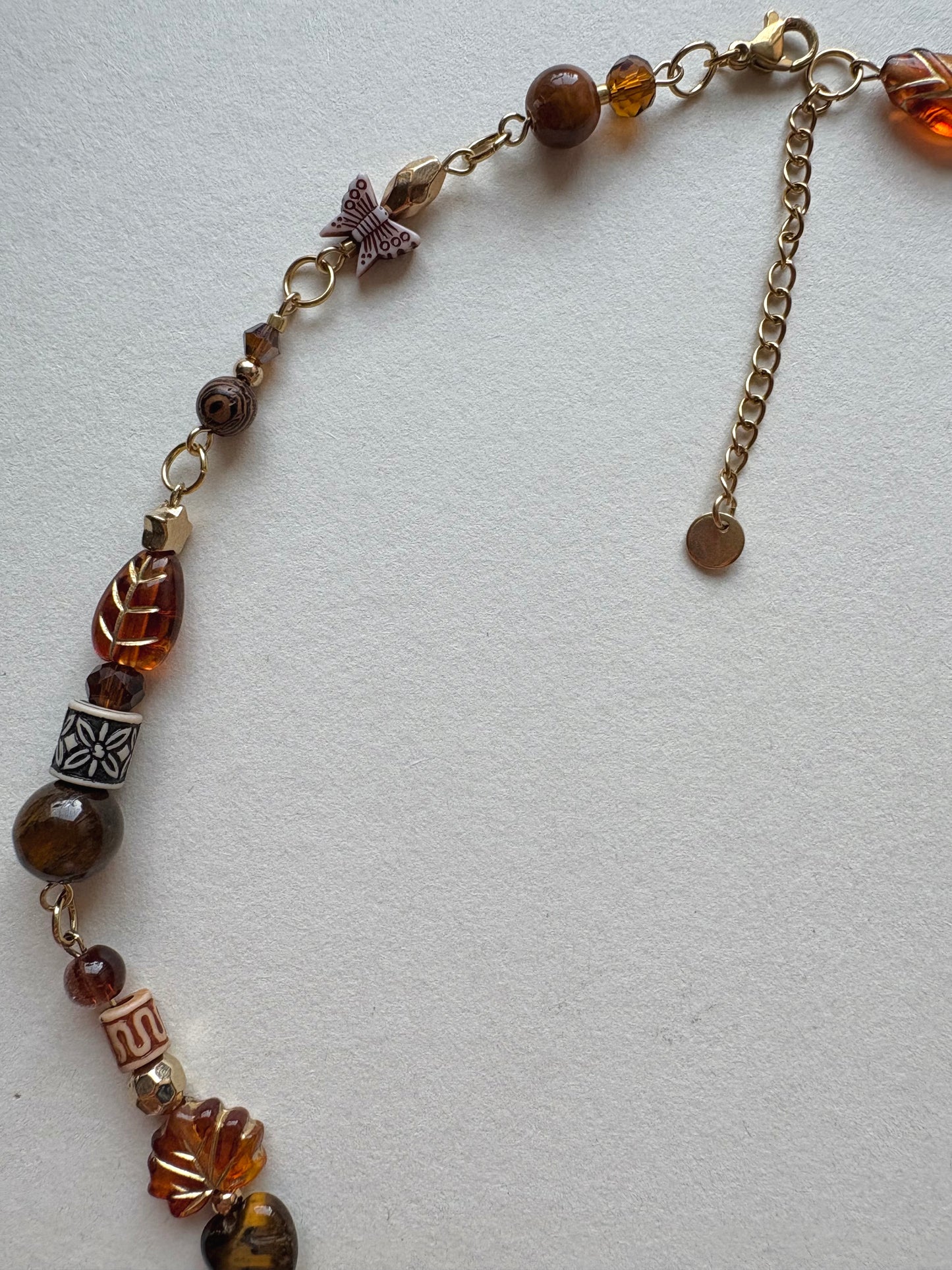 sunset in the 70s bohemian necklace