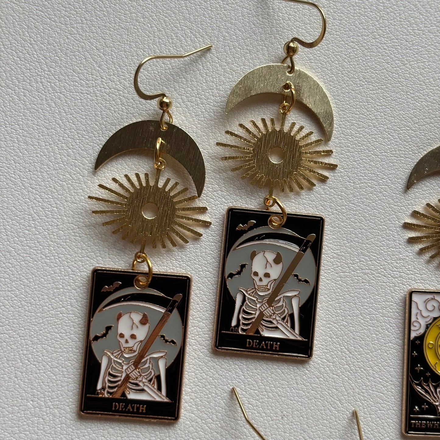 tarot card earrings