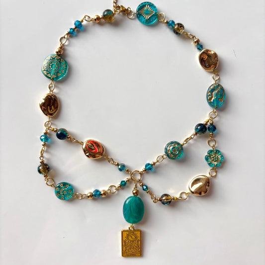 gold dust woman necklace