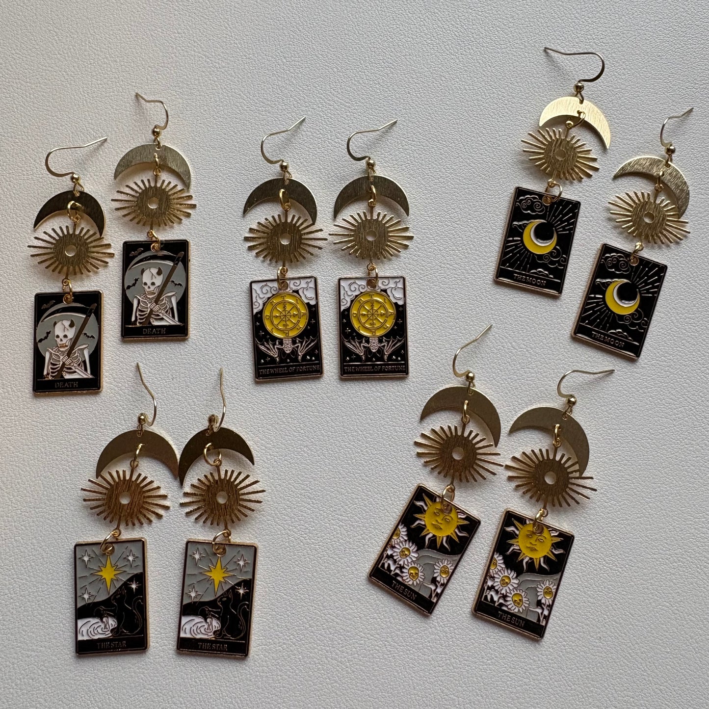tarot card earrings