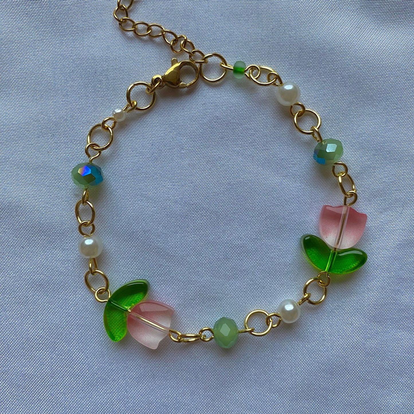 pink tulip bracelet