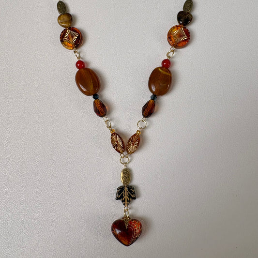 all the leaves are brown necklace