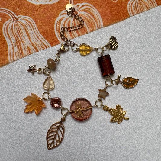 golden brown bracelet