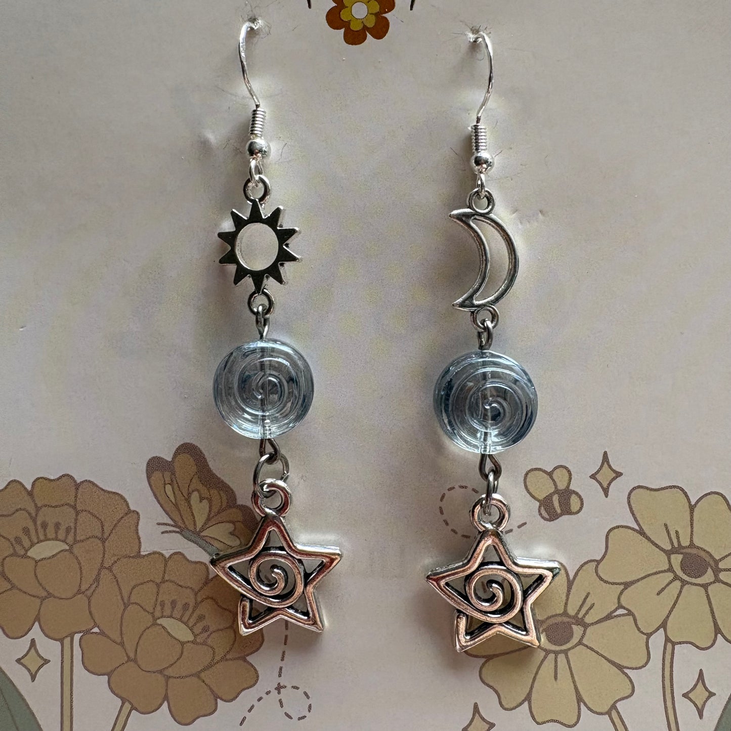 blue anomaly earrings