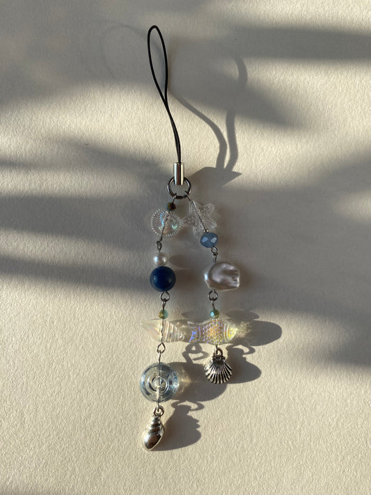 iridescent waters phone charm