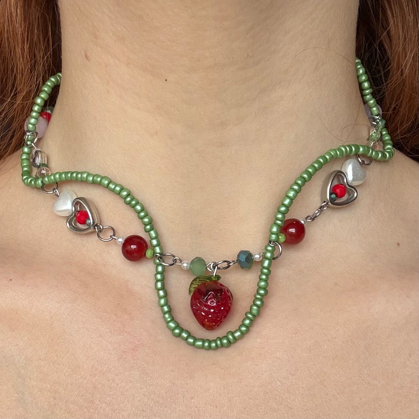 strawberry vine necklace