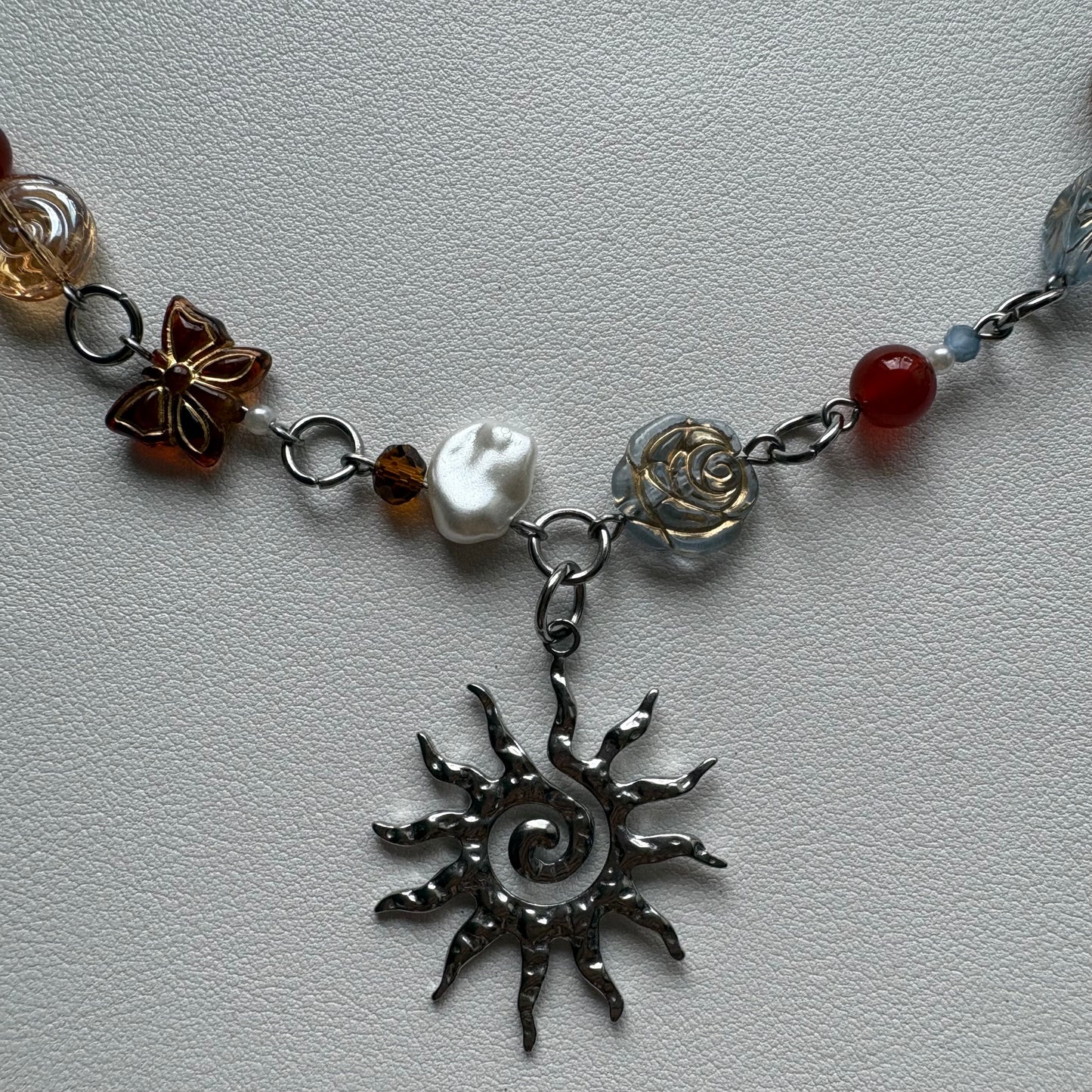 silver aurora necklace