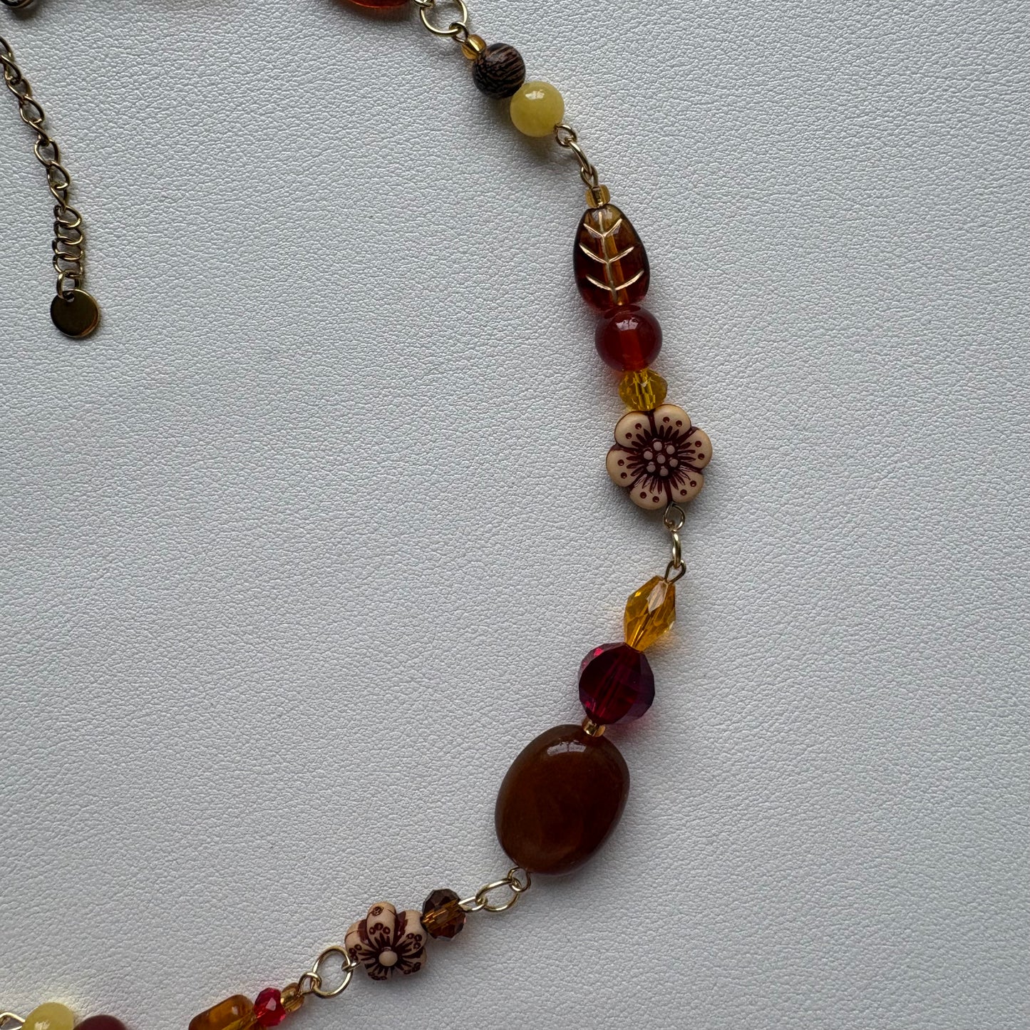 gold sunrise in the 70s bohemian necklace